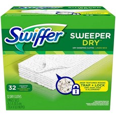 Swiffer Sweeper 드라이 스위핑 패드 리필 바닥 대걸레 게인 향 37개