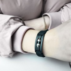 히무로 남성 건강팔찌 미세전류 에너지밴드, 1개, 모던블랙