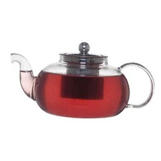 유리 티포트 다관, 투명, 1개, 1L