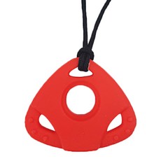 아가프라 실리콘 목걸이 (치발기겸용), 트라이-레드, 1개