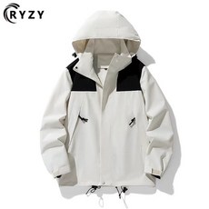 RYZY 戶外衝鋒衣 寬鬆透氣登山外套 防風騎行夾克