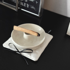 [빅이지] 팔로산토 홀더 세트 인센스 스머지스틱 천연방향제 디퓨져 현관 냄새제거, 우드향, 팔로산토 SET