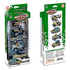 다이캐스트 메탈 미션 군용차 5P 세트 미니카, 1개, 혼합색상