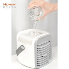 【HOMMY荷米】水冷扇 加濕器 空氣清淨機 三合一便攜式 CF26, 灰色 Grey