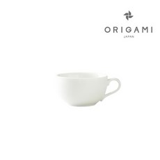 【日本Origami】時尚白拿鐵杯 250ml (8oz) 摺紙咖啡系列 - 日本製, 1個