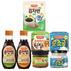 아이배냇 양념세트 순간장국물용+순간장비빔용+된장+소금+김자반, 순간장(국물용+비빔용)+된장+소금+김자반(야채), 1개
