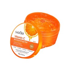 Sadoer緊緻保濕凝膠 蘆薈凝膠 抗皺緊緻 補水 舒緩 曬後修護, 1個, 維生素C 橘
