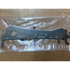 火雞Tth 台灣製Sj-Tools 鏈條測量尺 卡規磨損測量器 量鏈尺規 雙頭鏈條量規 鏈條規 鏈條檢測器, 1個