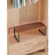 ㄷ선반 진열장 미니 엔틱 주방 유리진열장 하얀색, 블랙 티크 50x25x20cm, 1단
