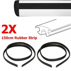 2개 150cm 고무 스트립 T-슬롯 씰 (THULE 및 기타 브랜드의 루프랙 크로스바