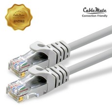 케이블메이트 CAT.5e UTP 랜케이블 다이렉트/연선 그레이 3m, 1개