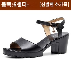 샌들 토오픈 코디 스트랩 빅사이즈 캐주얼 통기성 에나멜 여름 디자인 여성 가보시 힐