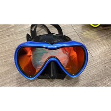 游龍潛水 MR.DIVING 潛水面鏡 單面鏡 反光面鏡, 藍色