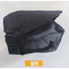두우둥 강아지양파망 양봉모자 페이스커버 그루밍, 블랙, XL, 1개입