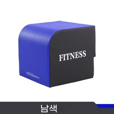 스쿼트 홈트레이닝기구 박스 힙쓰러스트 런지 운동발판, 블루 블랙