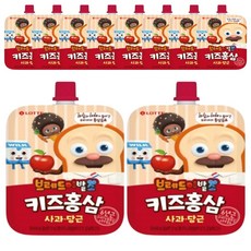브레드이발소 키즈홍삼 사과당근/배도라지/포도야채 100mlx 10입(1박스), 10개, 100ml