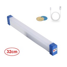 USB 충전식 야외 캠핑 램프 가정용 정전 작업 조명 LED 비상 DC5V 20W 17cm-52cm, 04 White 32cm, 1개