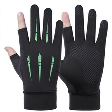 고탄력 스피어 쿨맥스 장갑 라이더 루어 낚시 등산 반장갑 배달대행, 그린