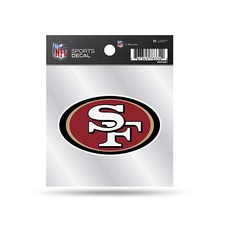 Rico Industries NFL 뉴올리언스 세인츠 10.2cm x 10.2cm 스몰 스타일 데칼 팀 색상, San Francisco 49ers