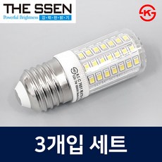 더쎈 LED 콘램프 7W 미니 콘램프 총알전구 스틱램프 E26 세트, 3개, 전구색