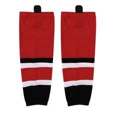 RVOKYE 훈련 및 게임용 프로 아이스 하키 양말 - 고밀도 메시 빠른 건조 통기성 하키 양말 청소년 성인용 Ht24-블루 L, Ht14-레드