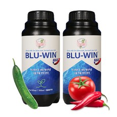 블루윈 맥스 비료 식물 영양제 관주 배추 마늘 양파 시금치 쪽파 고추 상추 감자 텃밭 나무 딸기 고구마 액상, 2개, 500ml