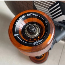 obfive 澳洲進口 陸地衝浪板輪 65mm 41mm 78a 磨砂滑輪 一套4顆, 如圖所示, 1個