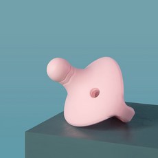 安撫奶嘴 嬰幼兒硅膠磨牙奶嘴, 1個, 如圖, 硅膠安撫奶嘴-粉色【盒子】★