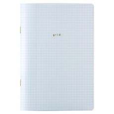 잇쇼니 노트 A5 그리드, 화이트, 1개