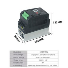 1상 220v 입력 380V 11KW주파수 인버터 VFD 가변 속도 드라이브 변환기, 01 4KW 220Vto380V, 01 빠른