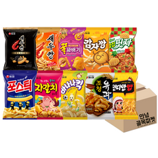 [안녕골목마켓]농심과자10종_새우깡+블랙새우깡+감자깡+자갈치+바나나킥+조청유과+포스틱+벌집핏자+인디안밥+꿀꽈배기, 새우깡+블랙새우깡+감자깡+자갈치+바나나킥+조청유과+포스틱+벌집핏자+인디안밥+꿀꽈배기, 1세트