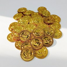 [무료배송/당일배송] 해적 보물 황금 코인 동전 [엘리빅마켓], 30개, 랜덤