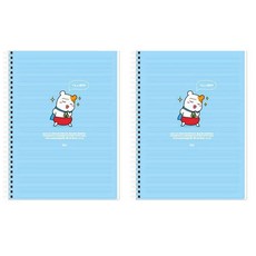 아이비스 에비츄 좌철스프링노트, 블루, 2개