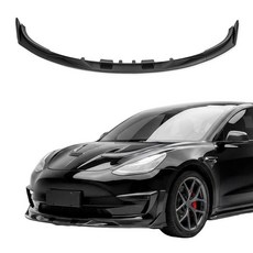 미국출고 아마존4.5+ 217815 KETAI 테슬라 모델 3 2018-2023용 프론트 립 터보 스타일 범퍼 스플리터(글로스 블랙), [아마존4.5+ 미국출고 217815] KETAI 테슬