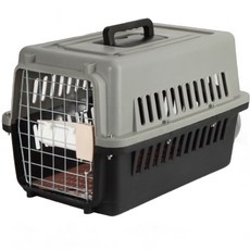 寵物外出籠 貓咪適用 寬敞舒適 通風透氣 堅固耐用, 灰黑-7公斤内, 1個