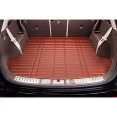 [본사직영] 카마루 가죽 트렁크매트 방수 차박 전차종, 브라운