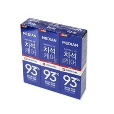 메디안 오리지널 치약 120gX3개 구취제거 치약 메디안 구취제거 죽염 충치 dew+51262VI, 1세트
