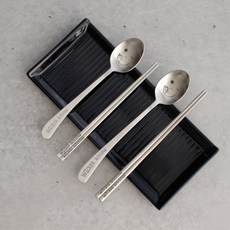 엄마아빠아이 온가족 스마일 수저세트 플레이팅 예쁜수저 젓가락, 성인용, 상세페이지참조