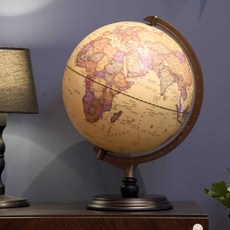 고급 지구본 글로벌 빈티지 무드등 수면등 침대 세계지도, 30cm 플러그인 조명(선물 상자+AR)