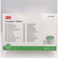 3M 嬰幼兒專用膠帶 1吋 12入 透氣低敏 嬰兒膠布 寶貝膠帶, 3M透氣嬰兒紙膠/1534-1/1寸, 1個