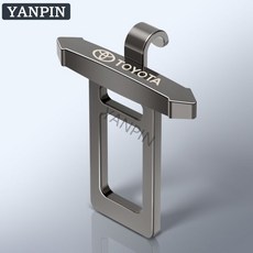 台灣出貨 升級電鍍 汽車安全帶消音插片 合金材質消音插扣 安全帶插銷, 豐田【1個裝】, 1個