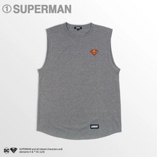 Egde 超人Superman灰色小Logo背心 XL - 全新絕版日本現貨