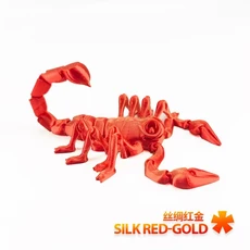 3D 프린팅 동물 전갈 꼬리 사지 가동식 관절 장식품 데스크탑 장식용 장난감 홈 액세서리, 01 23cm, 04 scorpions-orange