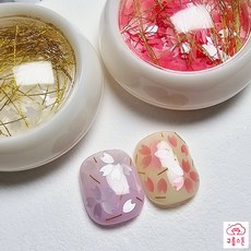 벚꽃글리터 네일아트봄글리터 재료스톤, 벚꽃글리터 -화이트, 1개