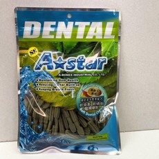 四寶的店 雙刷頭 老犬專用 潔牙棒, 1個, 高齡犬潔牙骨 SS號 240克/袋, 240g, A-star Bones