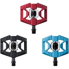 크랭크브라더스 더블샷 MTB 하이브리드 페달 - 내구성이 뛰어난 자전거, Double Shot 1, Red
