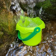 美術生 水彩筆洗桶 國畫毛筆專用 可愛迷你小水桶, 綠色小桶