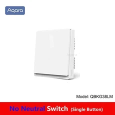 Aqara E1 스마트 벽 스위치 무선 Zigbee 3.0 Xiaomi 호환 Mi Home APP 용 중립 원 키 제어 없음/없음, 01 빠른  Mainland, 03 No Neutral 1 key