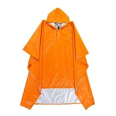 戶外登山雨衣 男女通用防水連體雨披 橙色均碼, 1個, 橙色,均碼