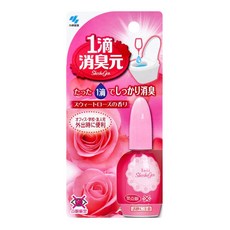 樂選購物 小林製藥一滴消臭元 馬桶除臭芳香劑20ml (綠色薄荷香/粉色玫瑰香) 室內除臭/隨身除臭, 1個, 粉色玫瑰香